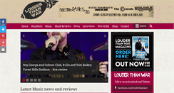 Desktop Screenshot of louderthanwar.com